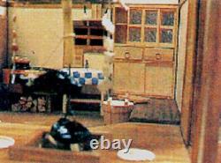 DIY Dollhouse Kit Japanese Kitchen 1/12 Miniature Room Wood Handcraft Dollhouse
