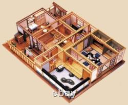 DIY Dollhouse Kit Japanese Kitchen 1/12 Miniature Room Wood Handcraft Dollhouse