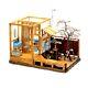 DIY Dollhouse Kit Japanese Retro Bathroom 1/12 Miniature Room Wooden Handcraft