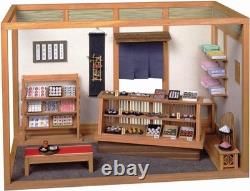 DIY Dollhouse Kit Japanese WAGASHI Sweets Shop Miniature House Wood Model