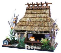 DIY Dollhouse Kit Japanese-style Thatched roof Old House Miniature Handmade 001