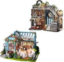 DIY Dollhouse Miniature Kit DIY Wooden Dollhouse Kit Miniature House Kit Tiny