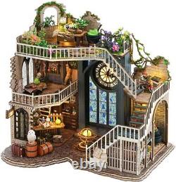 DIY Dollhouse Miniature with Furniture DIY Wooden Dollhouse Kit Plus Dust Proof