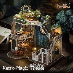 DIY Dollhouse Miniature with Furniture DIY Wooden Dollhouse Kit Plus Dust Proof