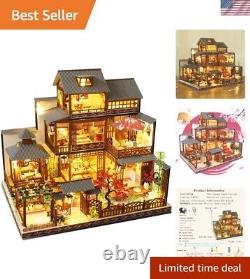 DIY Dollhouse Miniature with Wooden Furniture, DIY Dollhouse Kit Big Japanese