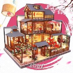 DIY Dollhouse Miniature with Wooden Furniture DIY Dollhouse Kit Big Japanese