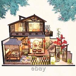 DIY Dollhouse Miniature with Wooden Furniture Kit Handmade Mini Japanese Home