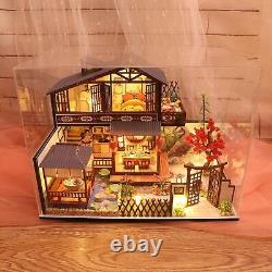 DIY Dollhouse Miniature with Wooden Furniture Kit Handmade Mini Japanese Home