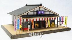 DIY Dollhouse Model Kit Japanese Retro Theater Hut Miniature House Wooden Craft
