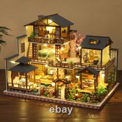 DIY Forest Garden Toy Model House 3D Wooden Puzzle Dollhouse for Adult Xmas Gift