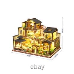 DIY Forest Garden Toy Model House 3D Wooden Puzzle Dollhouse for Adult Xmas Gift
