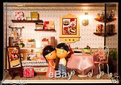 DIY Handcraft Miniature Project Kit Dolls House The Young Couple's Cake Shop