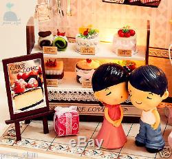 DIY Handcraft Miniature Project Kit Dolls House The Young Couple's Cake Shop