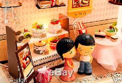 DIY Handcraft Miniature Project Kit Dolls House The Young Couple's Cake Shop