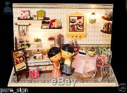 DIY Handcraft Miniature Project Kit Dolls House The Young Couple's Cake Shop