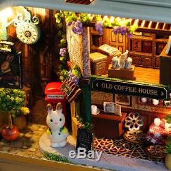 DIY Handcraft Miniature Project Kit Dolls Old High Street Shops Tin Box Theatre 