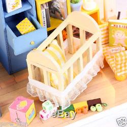 DIY Handcraft Miniature Project Kit My Baby Boy's Bedroom Wooden Dolls House
