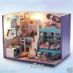 DIY Handcraft Miniature Project Kit My Little Boys Bedroom Wooden Dolls House