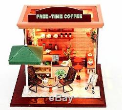 DIY Handcraft Miniature Project Kit My Little Coffee Bar in Paris Dolls House