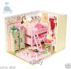 DIY Handcraft Miniature Project Kit My Little Girls Bedroom Wooden Dolls House