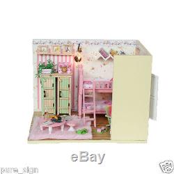 DIY Handcraft Miniature Project Kit My Little Girls Bedroom Wooden Dolls House