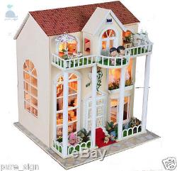 DIY Handcraft Miniature Project Kit Wooden My Fairy Tale Villa Dolls House