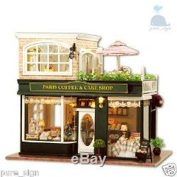 DIY Handcraft Miniature Project Wooden Dolls House My Little Coffee Shop n Paris