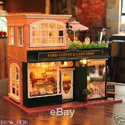 DIY Handcraft Miniature Project Wooden Dolls House My Little Coffee Shop n Paris