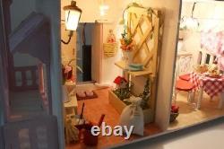 DIY Large Wooden House Kids Doll Kit Play Dollhouse Miniatures Furniture Collect