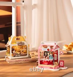 DIY Mini House Building Miniature Kit Strawberry Milkbox Teddy's