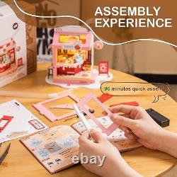 DIY Mini House Building Miniature Kit Strawberry Milkbox Teddy's