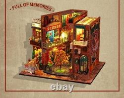 DIY Mini Wooden Toy Miniature Dollhouse Kits Model Building Small House Gifts
