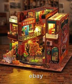 DIY Mini Wooden Toy Miniature Dollhouse Kits Model Building Small House Gifts