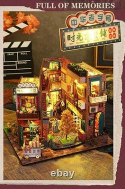 DIY Mini Wooden Toy Miniature Dollhouse Kits Model Building Small House Gifts