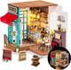 DIY Miniature Cafe House Kit for Adults to Build, Tiny House Making Kit