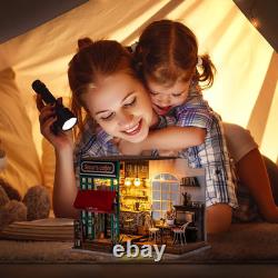 DIY Miniature Cafe House Kit for Adults to Build, Tiny House Making Kit