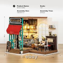 DIY Miniature Cafe House Kit for Adults to Build, Tiny House Making Kit
