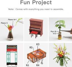 DIY Miniature Cafe House Kit for Adults to Build, Tiny House Making Kit