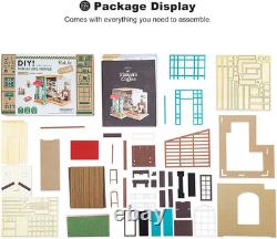 DIY Miniature Cafe House Kit for Adults to Build, Tiny House Making Kit