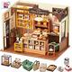 DIY Miniature Doll House Kit, Build Becka'S Bakery Diorama House Building Set wi