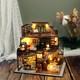 DIY Miniature Doll House Kit Retro Miniature Craft Set for Kids Girls Adults
