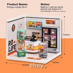 DIY Miniature Dollhouse Building Model Kit Super Creator Store Series Plastic Bi