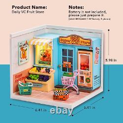DIY Miniature Dollhouse Building Model Kit Super Creator Store Series Plastic Bi