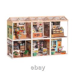 DIY Miniature Dollhouse Building Model Kit Super Creator Store Series Plastic Bi