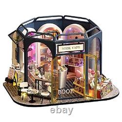 DIY Miniature Dollhouse Furniture Kit, 124 Scale Creative Room Book Cafe