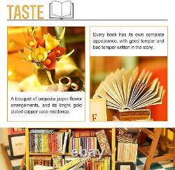 DIY Miniature Dollhouse Greenhouse Building Room Kit Wooden Diorama Book Nook