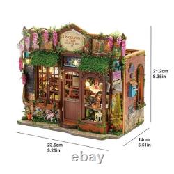 DIY Miniature Dollhouse Kit, 124 Scale Wooden 3D Puzzle Model Building Set, C