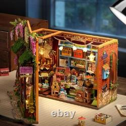 DIY Miniature Dollhouse Kit, 124 Scale Wooden 3D Puzzle Model Building Set, C