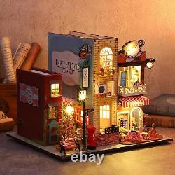 DIY Miniature Dollhouse Kit Coffee Shop Model Elegant Life House Wooden Kit