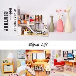 DIY Miniature Dollhouse Kit Coffee Shop Model Elegant Life House Wooden Kit